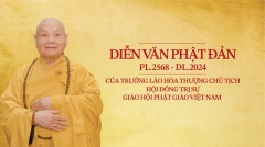 Diễn văn Phật đản Phật lịch 2568 của Trưởng lão Hòa thượng Chủ tịch Hội đồng Trị sự GHPGVN
