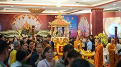 Không khí ngày chiêm bái xá lợi Đức Phật tại chùa Quán Sứ ngày cuối cùng