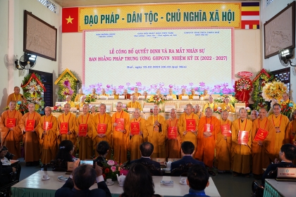 Thừa Thiên Huế: Công bố quyết định và ra mắt nhân sự Ban Hoằng pháp Trung ương nhiệm kỳ 2022 - 2027