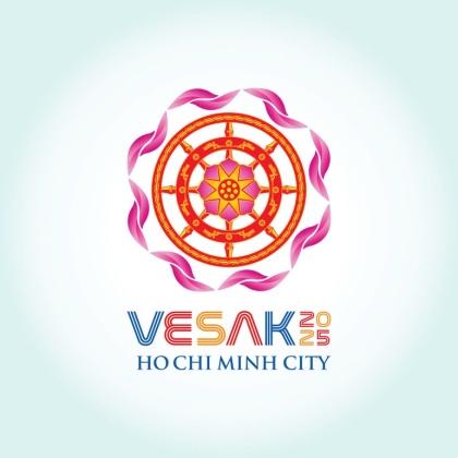 Logo chính thức của Đại lễ Vesak Liên Hiệp Quốc 2025 tại Việt Nam