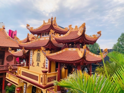 Duyên khởi xây dựng tam quan chùa chân quê thuần Việt Phúc Lâm