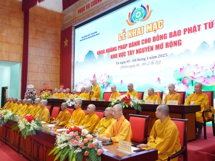 Đắk Nông: Khai mạc khóa Hoằng pháp dành cho Phật tử đồng bào dân tộc thiểu số khu vực Tây Nguyên mở rộng