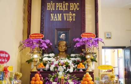 Tưởng niệm Cư sĩ Chánh Trí - Mai Thọ Truyền tại chùa Phật Học Xá Lợi (Q.3)