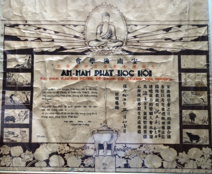 Phát hiện văn bản Phật giáo liên quan đến An Nam Phật Học Hội tại Hà Tĩnh