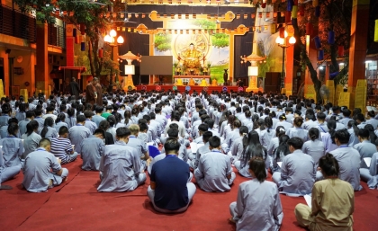 Ngày thứ 5 khóa tu mùa hè chùa Bằng, Gieo hạt giống 'Đoàn kết' với các khóa sinh