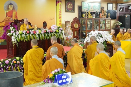 Trường hạ Bồ Đề tổ chức lễ tạ pháp khóa an cư kiết hạ PL 2569 