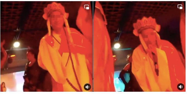 Quán bia giữa lòng Hà Nội cho vũ công mặc áo cà sa Phật Giáo để nhảy nhót, ‘thác loạn‘?