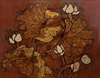 108 bức tranh hoa sen dành tặng, tri ân người yêu mến Phật giáo