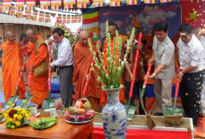 Bình Phước: Khởi công xây dựng chùa Phật giáo Nam tông Khmer