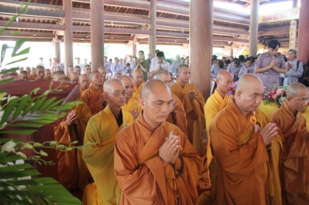 Lễ khai pháp hậu an cư tại Trường hạ chùa Thanh Lương PL 2559