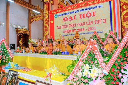 Gia Lai: Đại hội đại biểu Phật giáo huyện Chư Păh, nhiệm kỳ 2016 - 2021