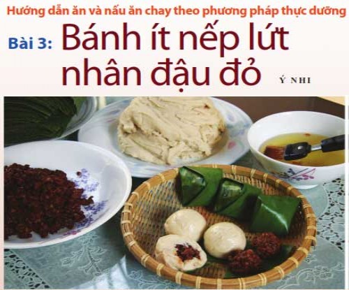 Bánh ít nếp lứt nhân đậu đỏ