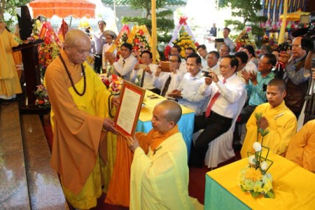 Đà Nẵng: Lễ bổ nhiệm trú trì chùa Giác Hoàng Viên