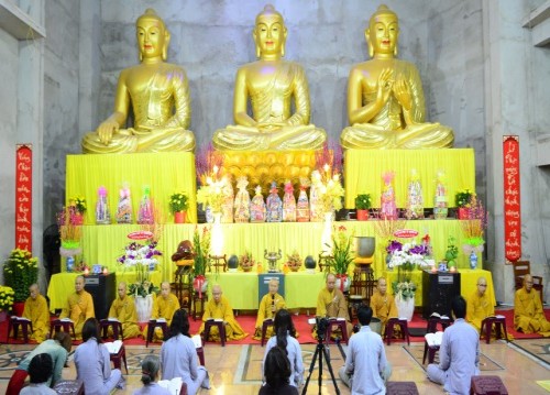 Chùa Giác Ngộ đón giao thừa mừng xuân Bính Thân 2016