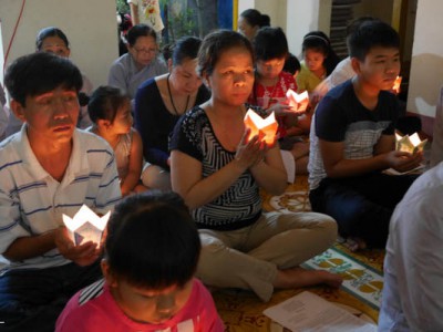 Chùa Hải Lạc Đà Nẵng tổ chức lễ Quy y Tam bảo mùa vu lan