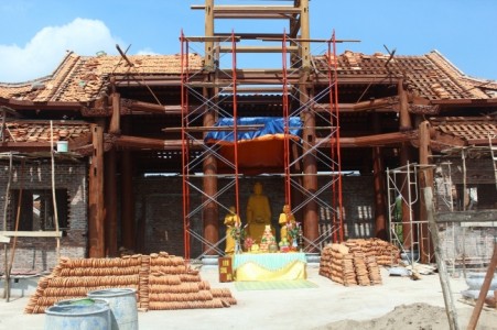 Chùa Hòa Phúc, khóa tu một ngày và lễ cất nóc ngôi Tam bảo