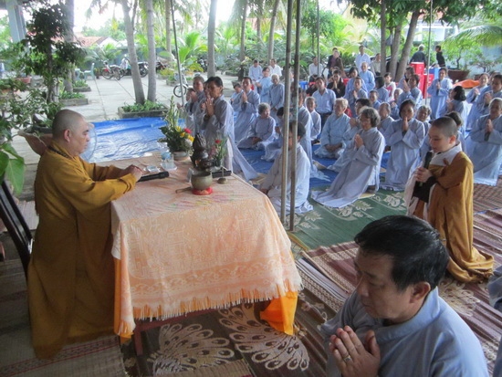 Khóa tu “Một ngày an lạc” lần thứ 8 tại chùa Mỹ Quang