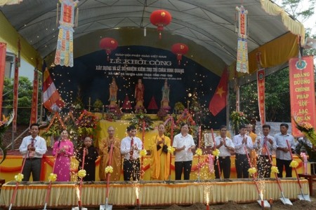 Lễ khởi công xây dựng chùa Vinh Quang, Phú Thọ