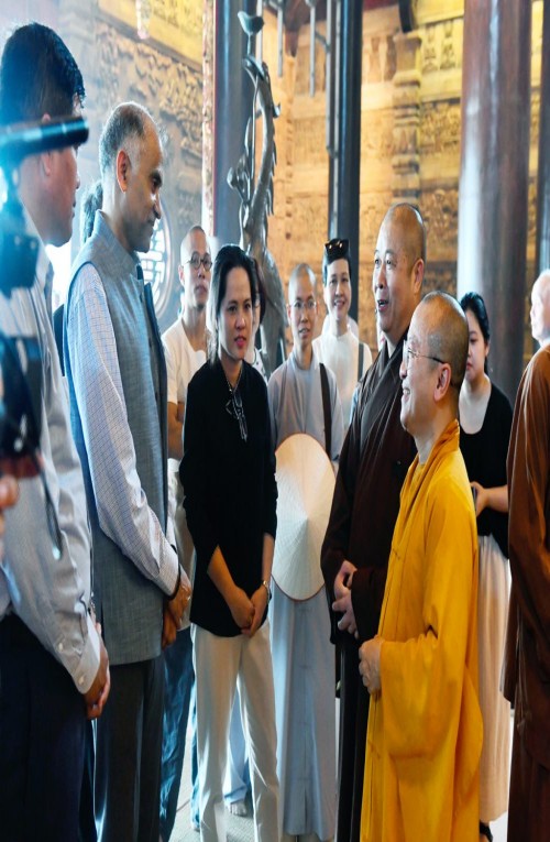 Đoàn đại sứ Ấn Độ và Myanmar tiền trạm, khảo sát công trình Đại lễ Phật đản LHQ Vesak 2019