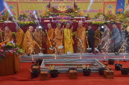 Hà Tĩnh: Lễ bổ nhiệm trụ trì, động thổ xây dựng chùa Thượng Đẳng