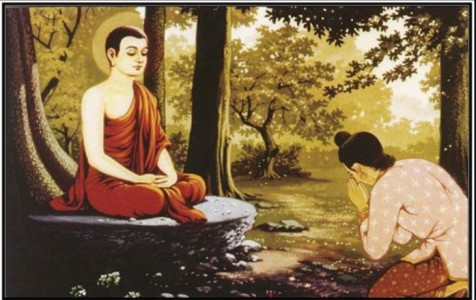 Đức Phật quy y cho vị cư sĩ đầu tiên