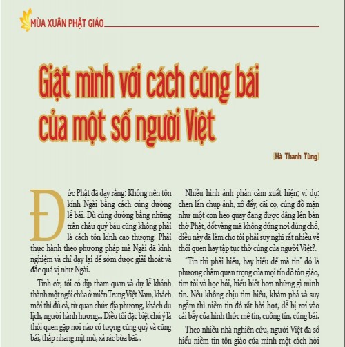 Giật mình với cách cúng bái của một số người Việt