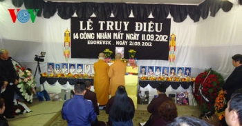 Nga: Lễ cầu siêu 14 nạn nhân người Việt bị hỏa hoạn