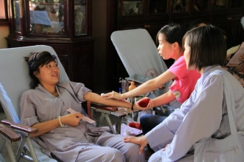 Hà Nội: Pháp hội Hiến máu nhân đạo “Giọt Hồng Báo Ân” tại TVTL Sùng Phúc