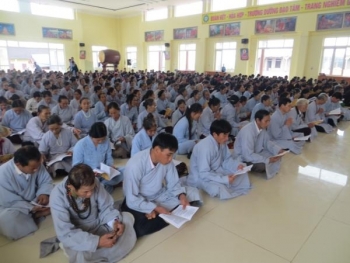 Trên 1000 Phật tử tham dự khóa tu đầu năm tại chùa Chí Linh Nghệ An