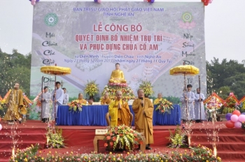 Lễ bổ nhiệm trụ trì và khởi công xây dựng chùa Cổ Am Nghệ An