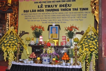 Phật giáo Lạng Sơn cử hành Lễ Truy điệu Đại lão Hòa thượng Thích Trí Tịnh