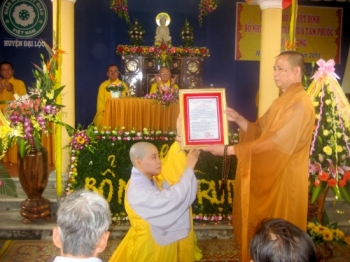 Lễ bổ nhiệm trụ trì chùa Tam Phước Quảng Nam