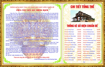 Thông bạch phát tâm xây dựng Điện Phật Mẫu Chuẩn Đề