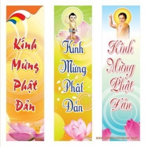 Baner Kính Mừng Đại Lễ Phật Đản PL: 2556 (mẫu mới)