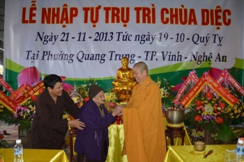 Lễ nhập tự trụ trì chùa Diệc Nghệ An