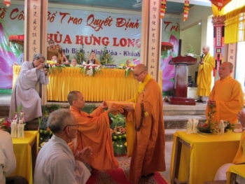 Bổ nhiệm trụ trì chùa Hưng Long Khánh Hòa