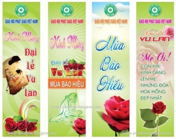 Mẫu băng rôn Vu lan Báo hiếu 