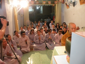 Phật đản với nhóm khiếm thị huyện Hóc Môn