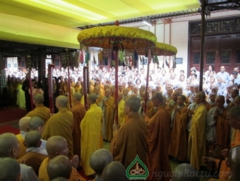 Lễ nhập kim quan cố Đại lão Hòa thượng Thích Chí Tín