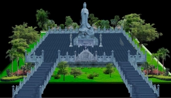 Thư mời dự lễ an vị bảo tượng Quán Âm Nam Hải