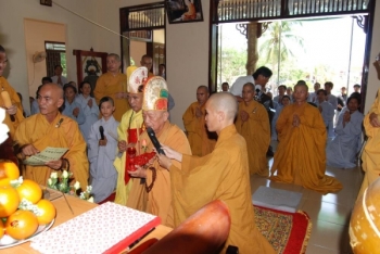 Lễ Nhập kim quan, phát tang và phúng viếng  Hoà thượng thượng Như hạ Hỷ