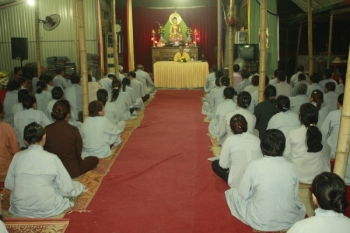 Đại đức Thích Chiếu Ý thăm và thuyết giảng tại chùa Tịnh Pháp