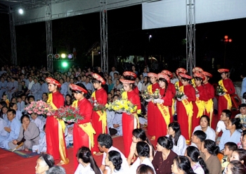 Chùa Phong Phạn Hà Tĩnh trang nghiêm Đêm hội vu lan