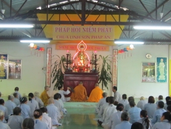 Pháp hội niệm Phật chùa Linh Sơn Pháp Ấn