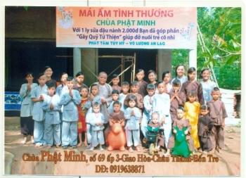 Mái ấm chùa Phật Minh - Bến Tre