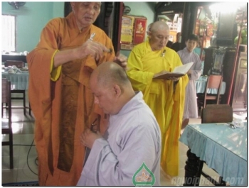 Lễ thế phát xuất gia tại chùa Phước Hưng Đồng Tháp