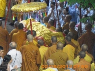 Chùm ảnh: Lễ nhập kim quan Trưởng lão Hòa thượng Thích Minh Châu