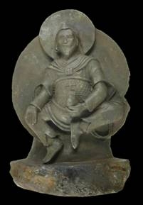 Một pho tượng Phật Giáo tạc bằng thiên thạch  đã được khám phá từ năm 1938