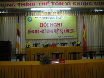 Phật giáo huyện Hóc Môn tổng kết công tác Phật sự 2013
