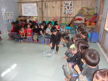 Công trình giúp xây dựng hai lớp Mầm Non ở Xéo Dìn Hồ